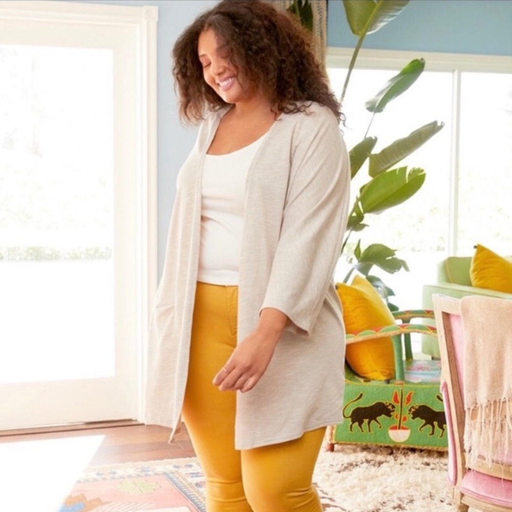 NWT Donni Ribbed Cardigan Pockets OSFA